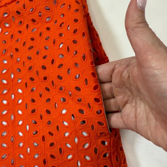 Never A Wallflower Amy Shorts Womens Eyelet Orange Size L Cotton (bin Y117) - Picture 9 of 9